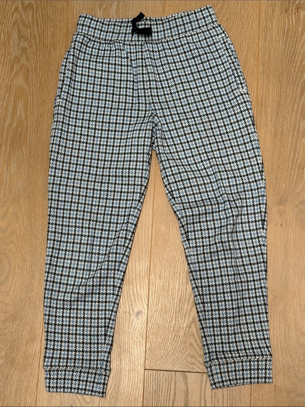 Janie and Jack Black and White Houndstooth boys Casual Pants